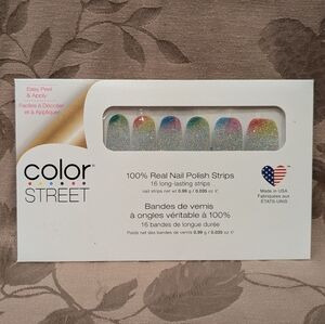 Color Street Throwing Shade Rainbow Nail Polish Strips, New With Tags!